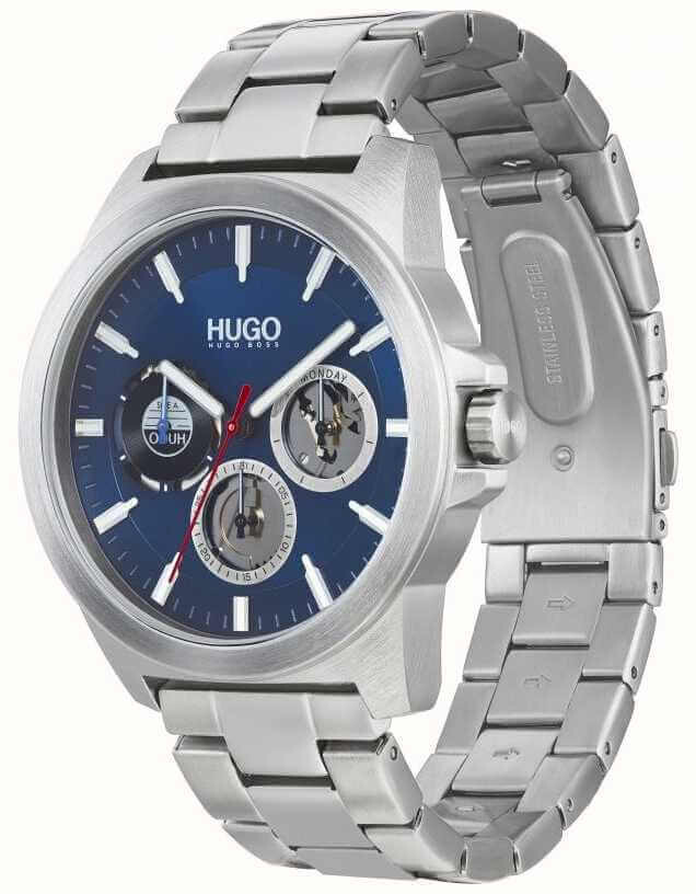 HUGO 1530131 Stainless Steel Watch With Blue Dial