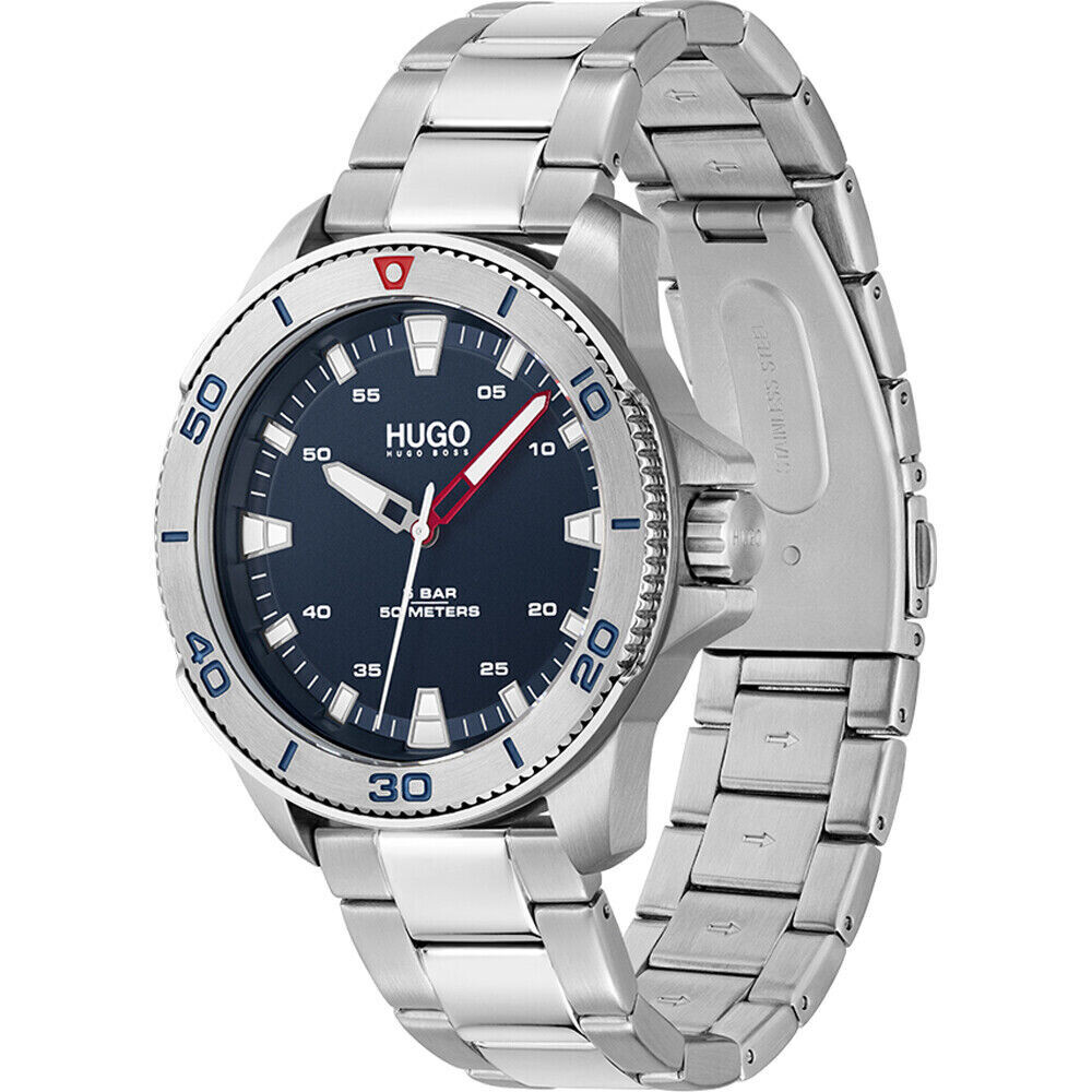 Navy hugo boss watch cheap