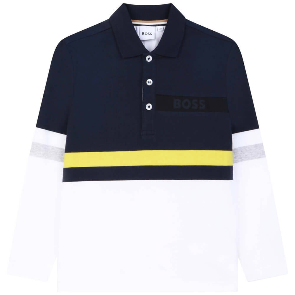Hugo Boss J25M35 Boy’s Long Sleeve Polo