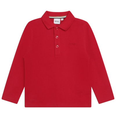Hugo Boss J05957 Baby Boy’s LS Polo /RED