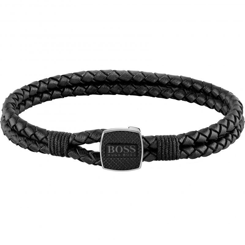 Hugo Boss 1570124 42mm Quartz Watch & Leather Bracelet Set