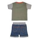 Guess I3RG15K5M20 Baby Boy's Short Sleeve T-Shirt & Denim Shorts Set 2PC