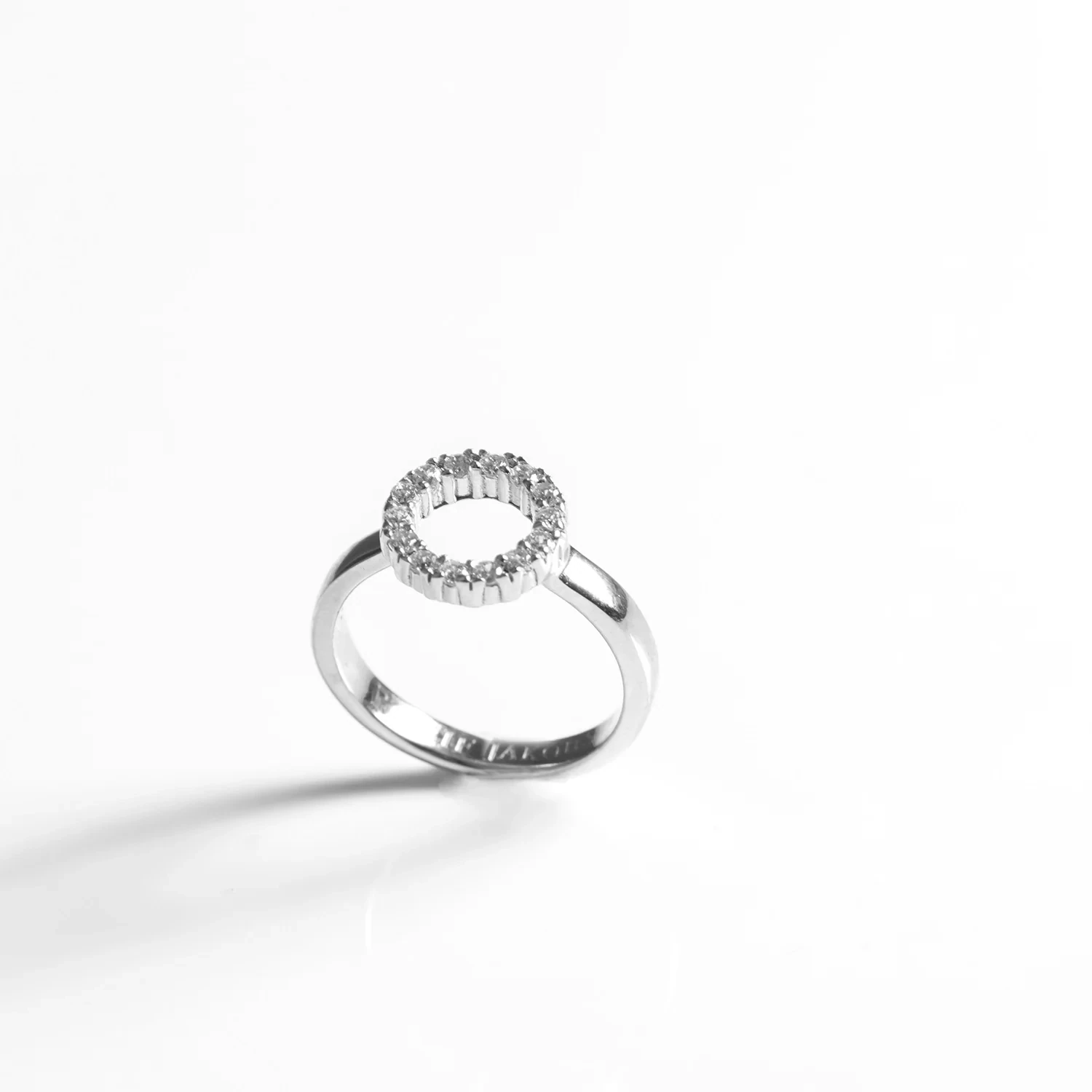Sif Jakobs R337-CZ Women's Size 58 Silver Biella Ring