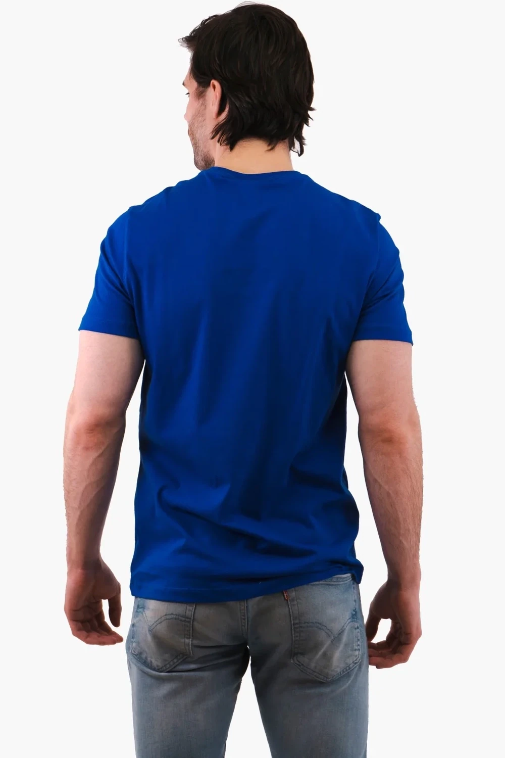 Michael Kors CR351BUFV4 Men's Checkered Aviator Tee in Royal Blue