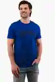 Michael Kors CR351BUFV4 Men's Checkered Aviator Tee in Royal Blue