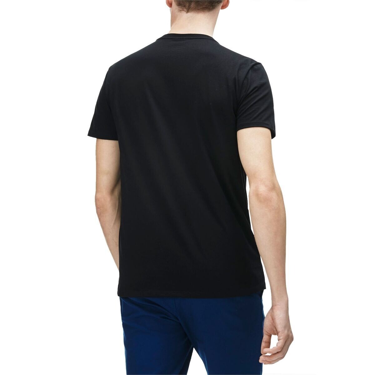 Lacoste TH6709 52 031 Men’s SS Regular Fit Round Neck T-Shirt/ BLACK