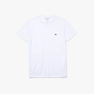 Lacoste TH6709 52 001 Men’s SS Regular Fit Round Neck T-Shirt/ WHITE