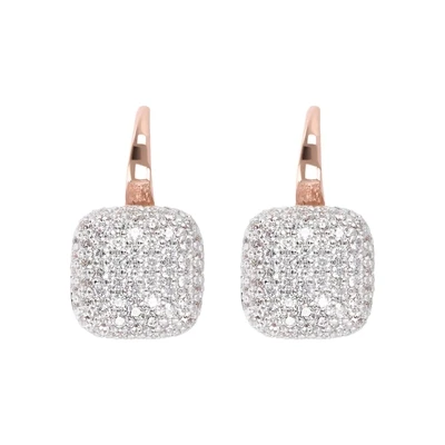 Bronzallure WSBZ00615.WR Square CZ Dangle Earrings