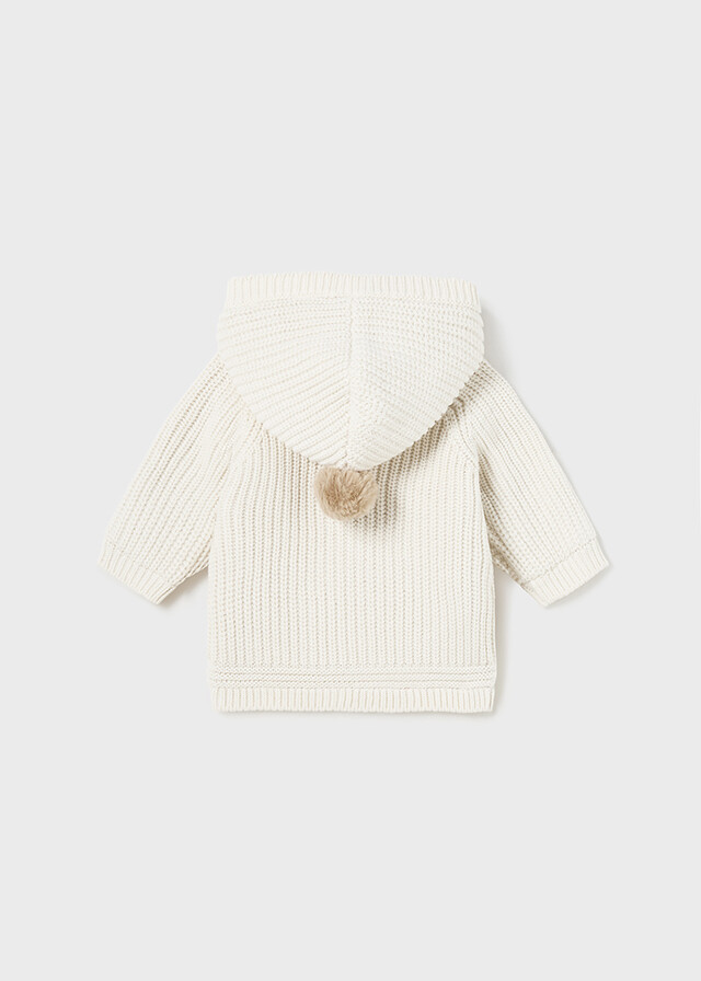 Mayoral 2302 Baby's Long Sleeve Hooded Knit Cardigan