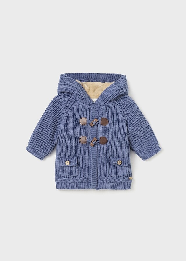 Mayoral 2302 Baby's Long Sleeve Hooded Knit Cardigan