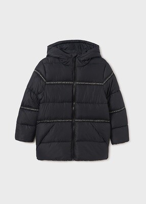 Nukutavake 7432 boys youth Pizarrapuffer winter coat with ‘winter time’ trim and design