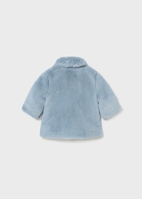 Mayoral 2405 Baby Girl’s LS Faux Fur Coat/