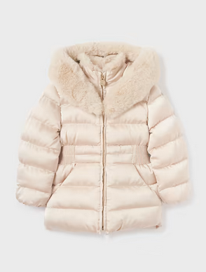 Abel & Lula 5871 Girl’s Long Sleeve Satin Coat
