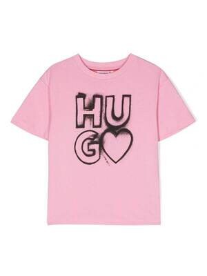 Hugo Boss G15125 Girl's Short Sleeve HUGO T-Shirt