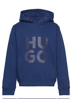 Hugo Boss G25152 Boy's Long Sleeve Logo Hoodie