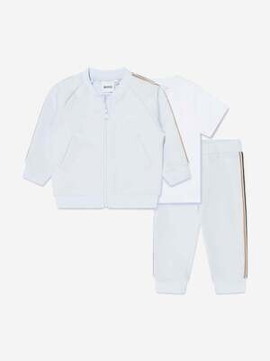 Hugo Boss J98410 Baby Boy's SS T-Shirt & Track Suit Set 3PC/