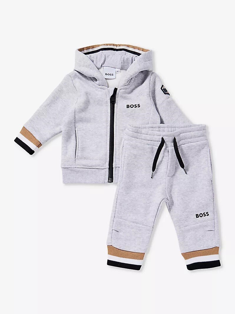 Hugo boss baby boy tracksuit hot sale