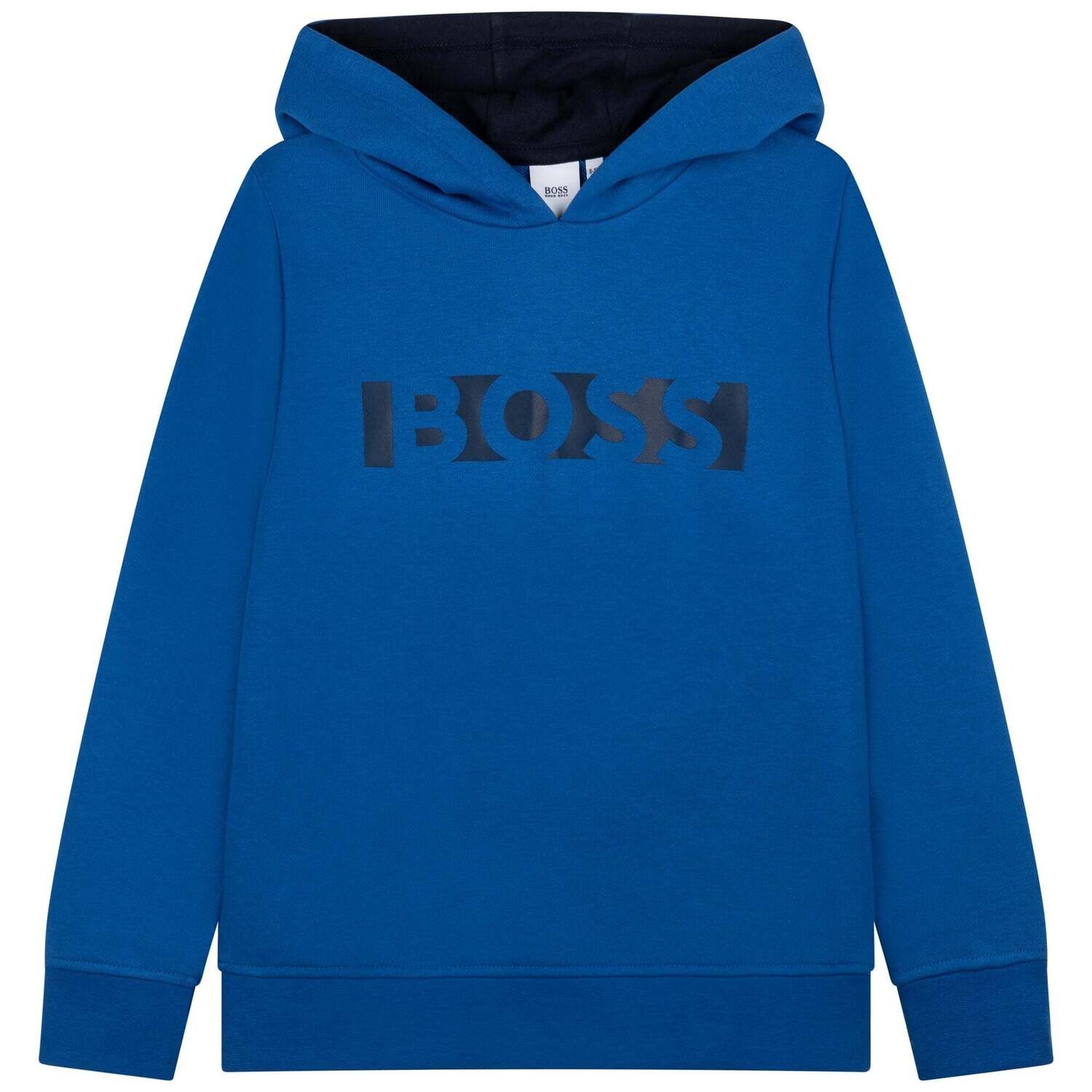 Blue hugo boss hoodie hotsell