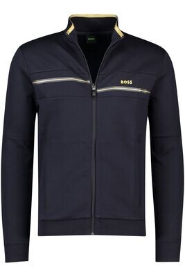 Hugo Boss J25N77/849, Boys Navy and Gold Zip-Up