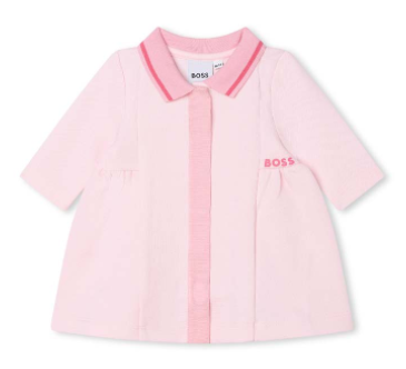 Hugo Boss J92084 Baby Girl's LS Polo Dress/