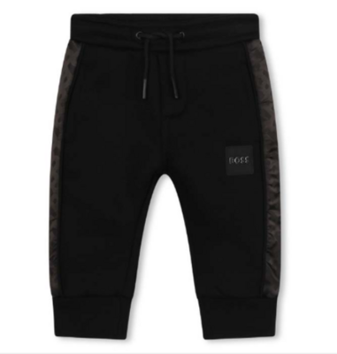 Hugo Boss J04482 Boy's Mini Me Sweatpants – Black