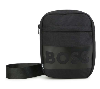 Hugo Boss J20416 Men's Logo Satchel Bag/ BLACK