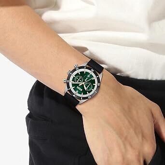 Hugo Boss 1513936 Santiago Analog Green Dial Men's Watch