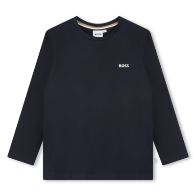 Hugo Boss J25O70 Boy's LS Print Logo T-Shirt/