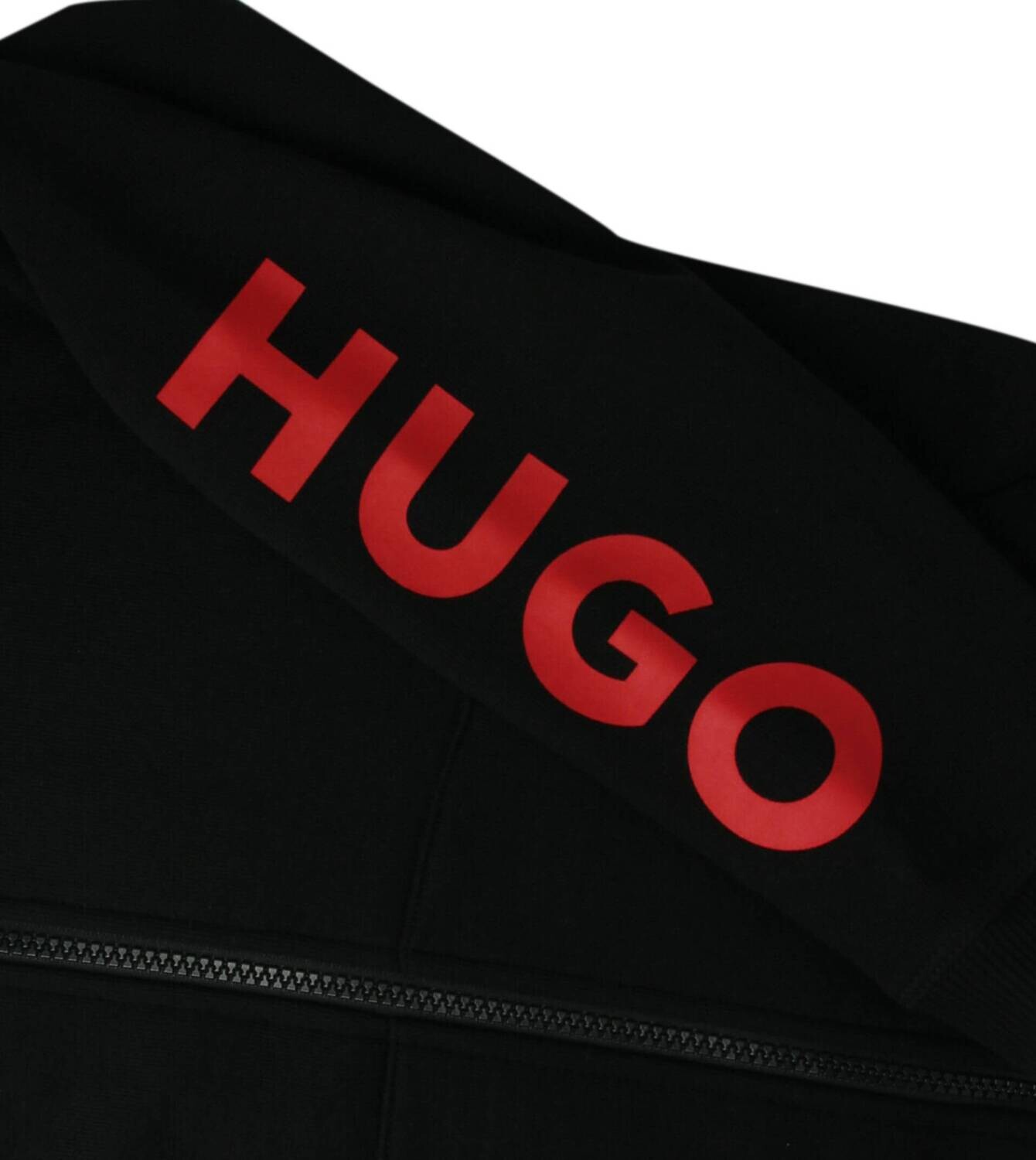 Hugo Boss G25158 Boy's Zip Up Hoodie w/ Logo on Sleeve