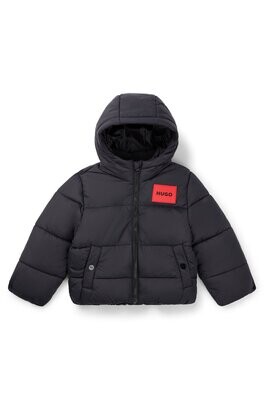 Hugo Boss G26111 Boy's Long Sleeve Logo Puffer Coat