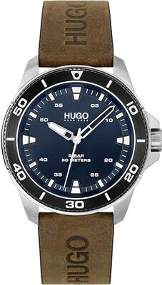 Hugo Boss 1530220 Men's Streetdriver Watch Brown Strap Blue Dial