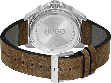 Hugo Boss 1530220 Men's Streetdriver Watch Brown Strap Blue Dial