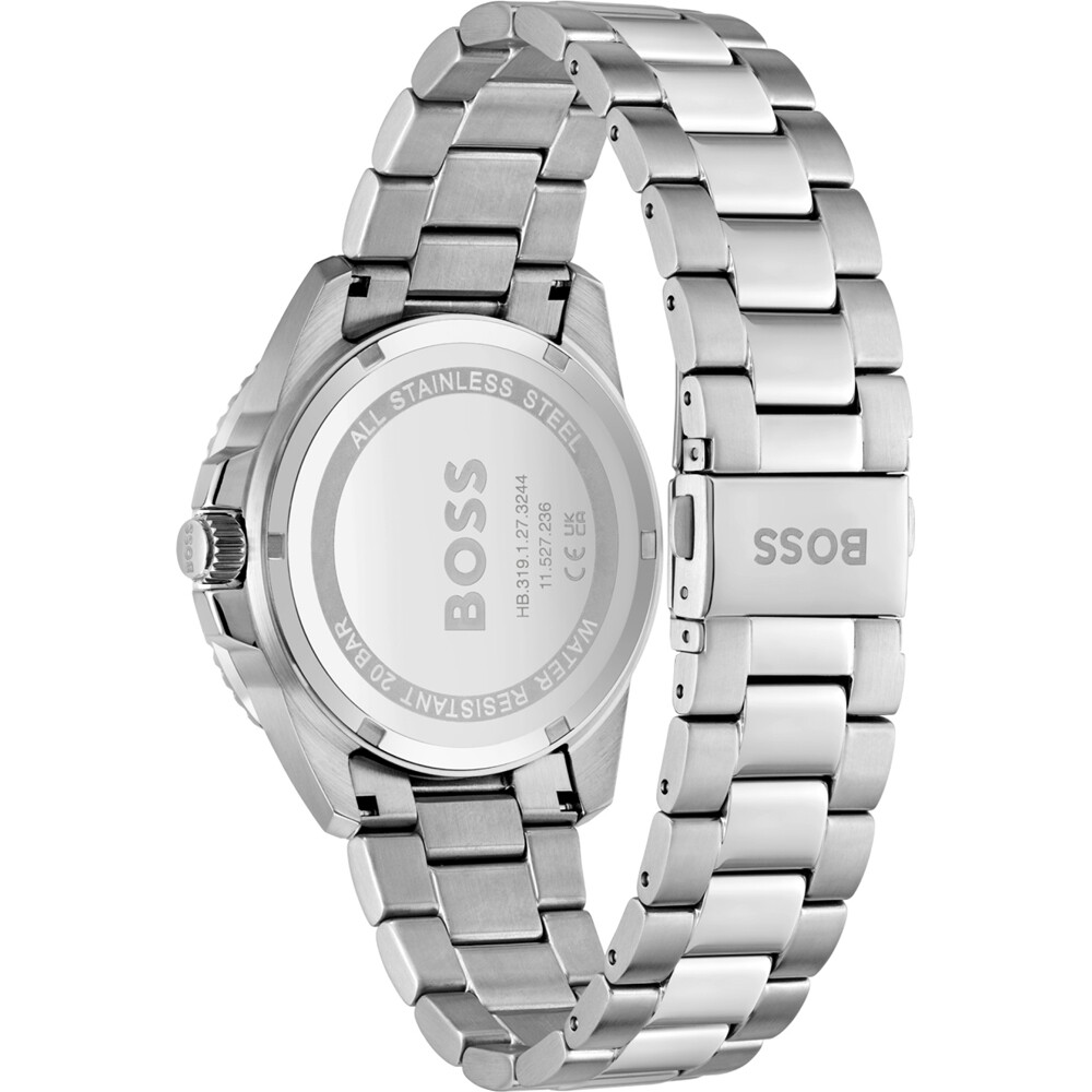 Hugo Boss 1513916 Mens Watch Navy Dial and Stainless Steel Strap