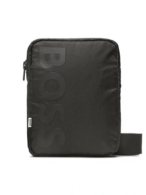 Hugo Boss J20389 All Black ''Boss'' Satchel with Adjustable Straps