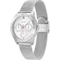 Hugo Boss 1540162 Women's #Dance Stainless Steel Mesh Band Watch w/ Silver Dial