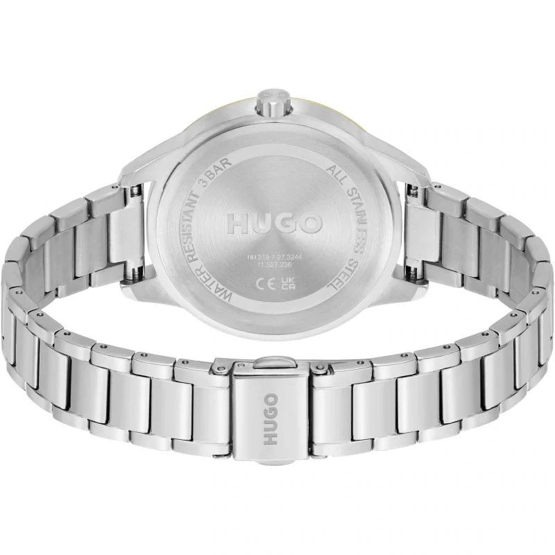 Hugo Boss 1540090 Women's #Friend Quartz Stainless Steel Band w/ Silver Dial