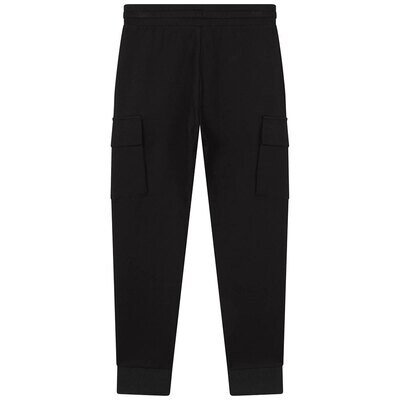 Hugo Boss J14250 Black Sweatpants with Cargo Pockets