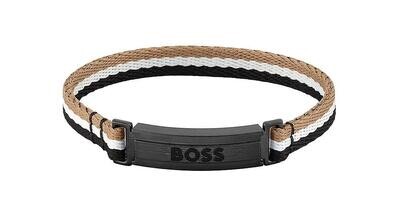 BOSS 1580375M Responsible Ocean Beige,white and black  bracelet