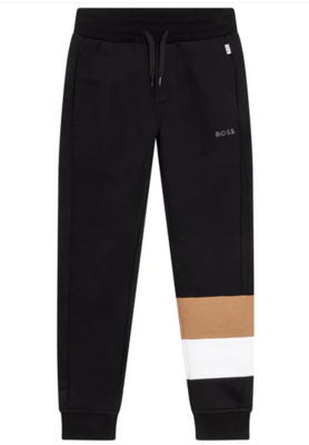 Hugo Boss J24787, Boys Black Mini Me Sweatpants