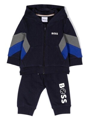 Hugo Boss J08075 Boy's Tracksuit Set 2PC – Navy