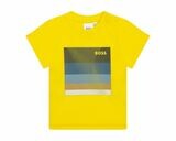 Hugo Boss J05912/535 Yellow Boy T-shirt with square in the middle