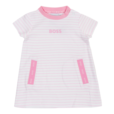Hugo Boss J92069/10B, Girls Pink Striped Dress