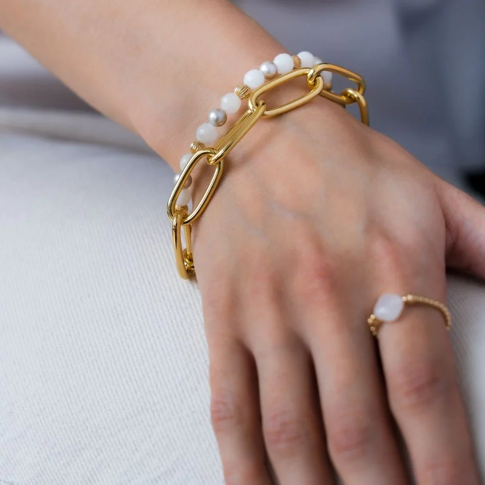 Beblue BBSURLUXUR-SH Gold Be Luxurious Bracelet - Silky Haze
