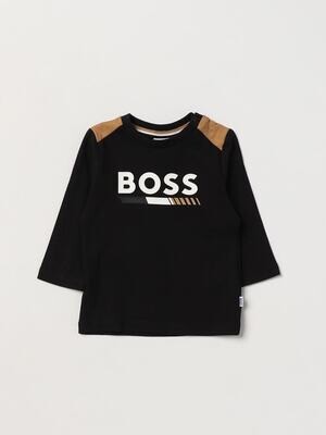 Hugo Boss J05A26 Baby Boy's Long Sleeve 3-Color Logo T-Shirt