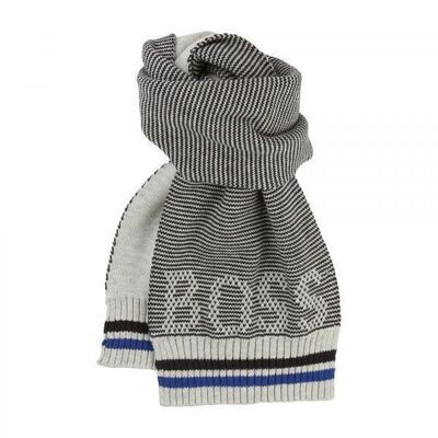 Hugo Boss Baby Boy Grey with Blue and Black Scarf J01086 – A89