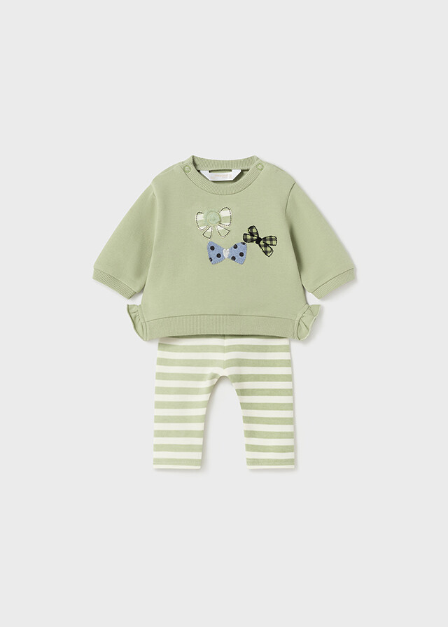 Mayoral 2744 Baby Girl's Long Sleeve T-Shirt & Legging Set 2PC