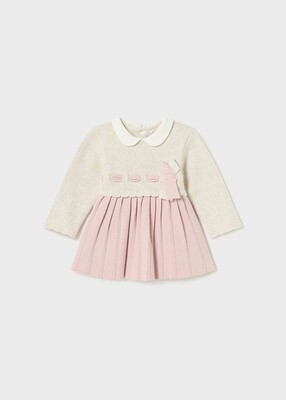 Mayoral 2838 Baby Girl's LS Knit Dress/
