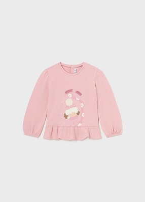 Mayoral 2009/576 Baby Girl's Long Sleeve T-Shirt & Basic Jeans Set 2PC