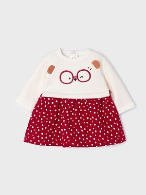 Mayoral 2826 Baby Girl’s Long Sleeve Fleece Dress – Muerdago
