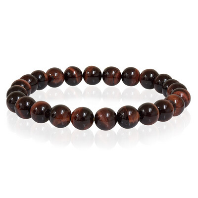 Italgem BB-21-M Dark Red Tigre Eye Beads Bracelet